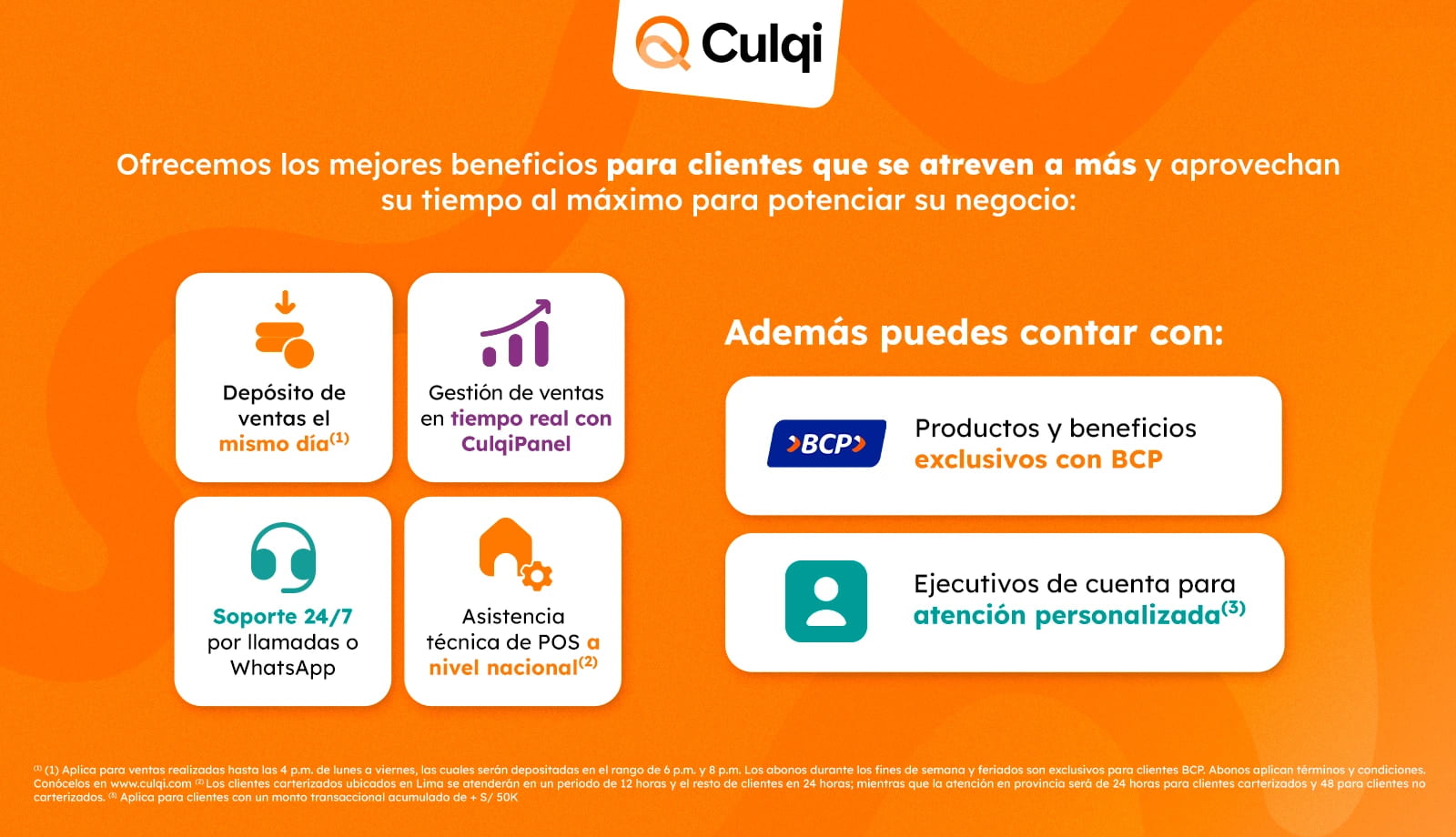 Beneficios Culqi BCP